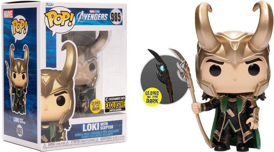 Marvel Avengers Loki With Scepter Entertainment Earth Exclusive