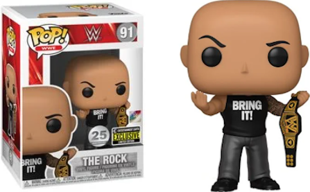 The Rock With Championship Belt Entertainment Earth Exclusive