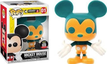 Load image into Gallery viewer, Mickey Orange &amp; Teal 90 Years Funko Shop Exclusive *Not Mint*
